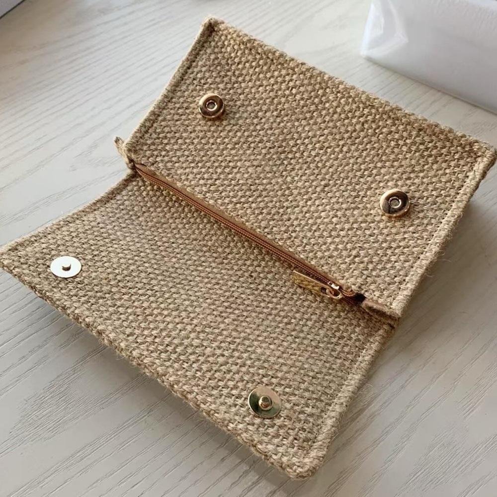 Dior Raffia Straw Bag Acrylic shoulder strap - Picture 9 of 13